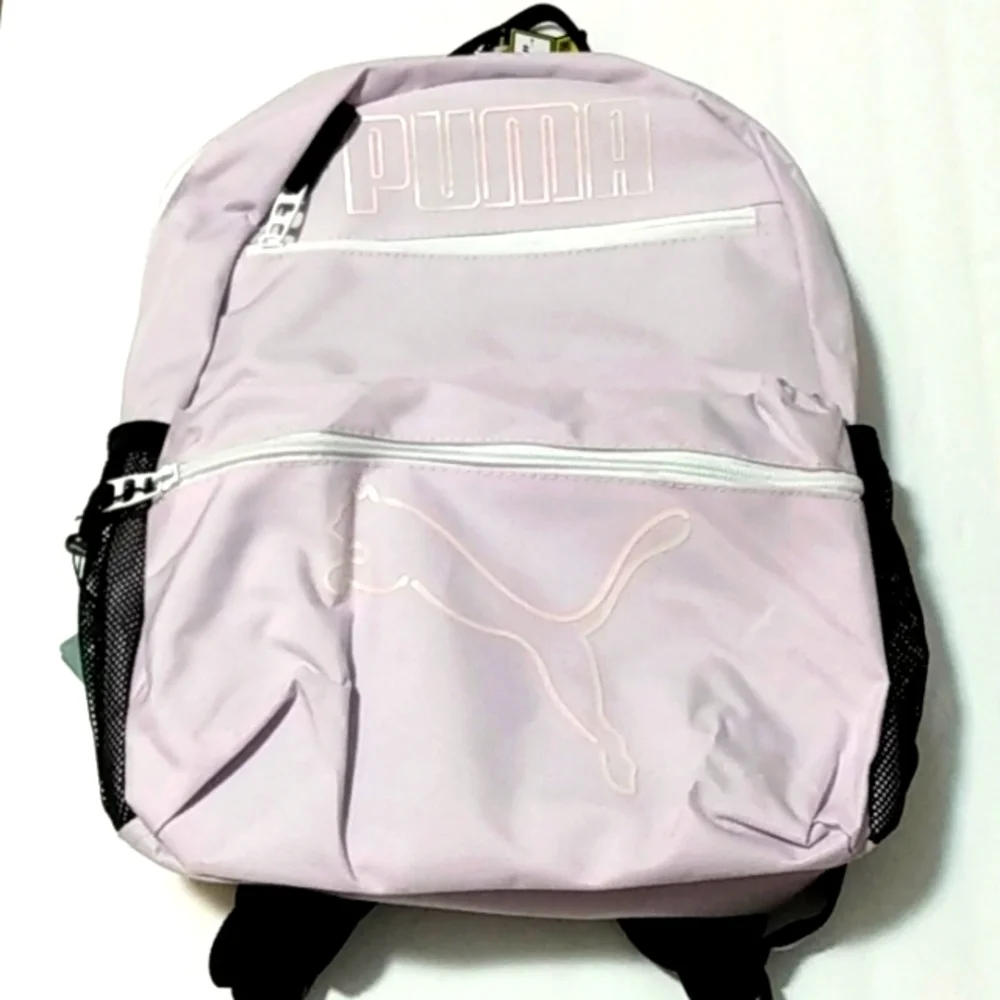 PUMA MERIDIAN 4.0 BACKPACK LAVENDER CARRY-ON TOTE BLACK BOOKBAG SIZE OS NWT